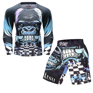 Elastic compression clothing wear-resistant Jiu-Jitsu training suit